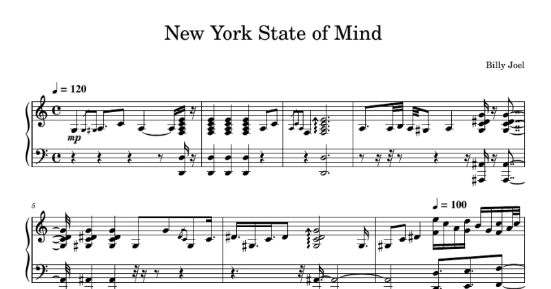 New York State of Mind - Billy Joel