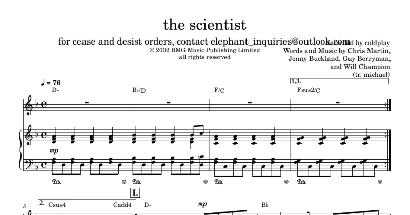Coldplay - The Scientist