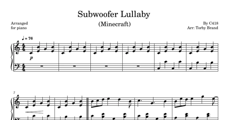 Subwoofer Lullaby (Minecraft)