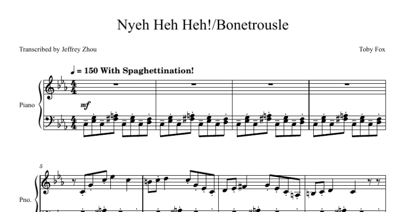 Bonetrousle  (Undertale) - Nyeh Heh Heh!