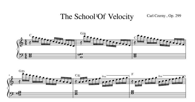 The School Of Velocity, Op.299