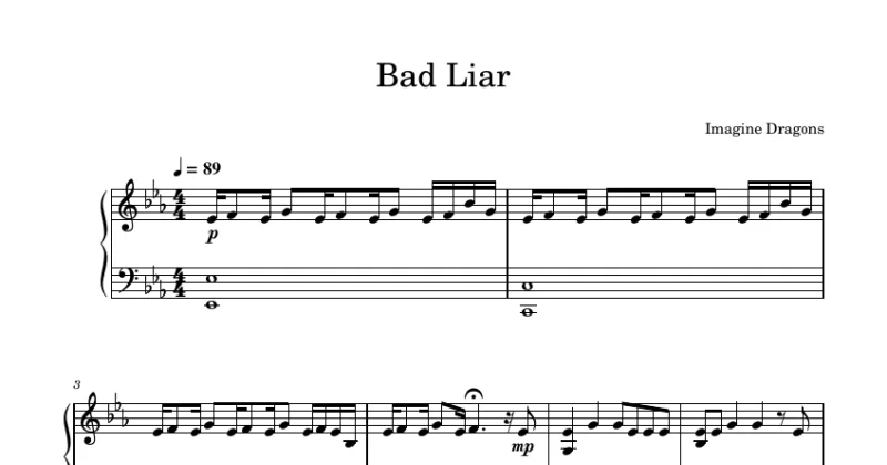 Bad Liar - Imagine Dragons