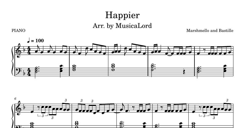 Happier - Marshmello ft. Bastille