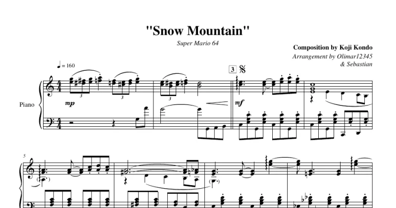 Super Mario 64 - Snow Mountain