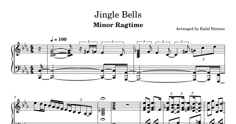 Jingle Bells - Minor Ragtime
