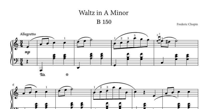 Waltz in A Minor - Chopin