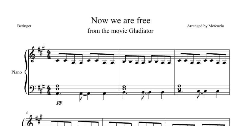 Now we are free (Gladiator)