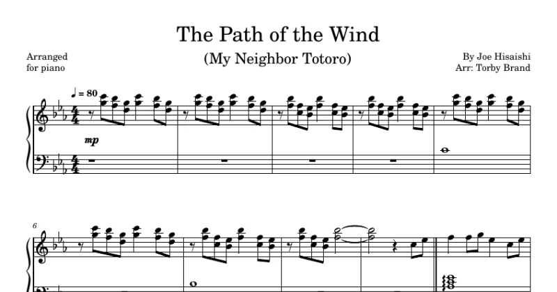 The Path Of The Wind (My Neighbor Totoro) - Joe Hisaishi