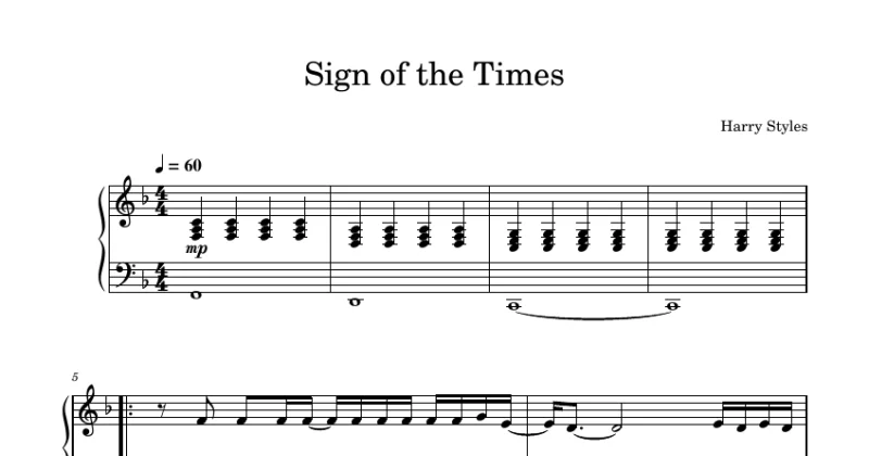 Sign of the Times - Harry Styles