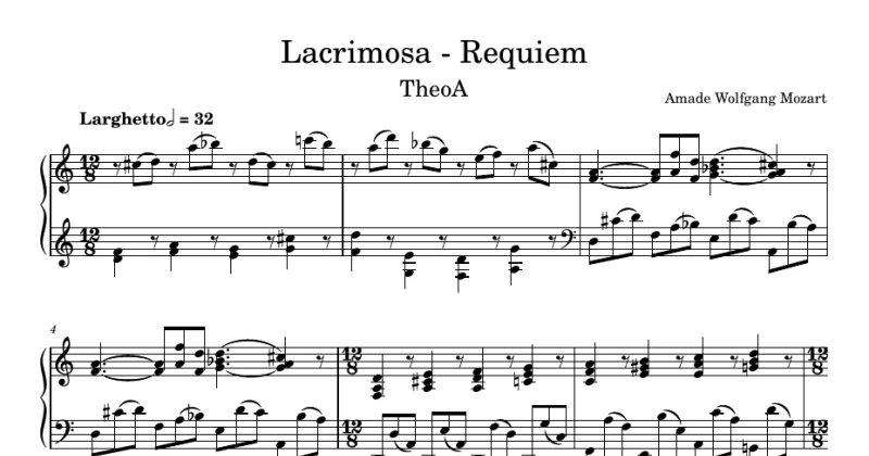 Lacrimosa - Requiem In D Minor, K.626 - Mozart