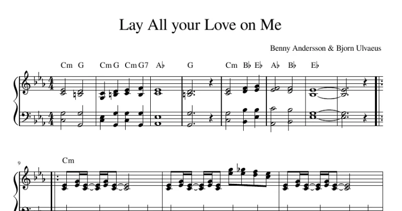 Lay All Your Love On Me