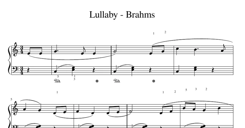 Lullaby - 5 Lieder, Op.49