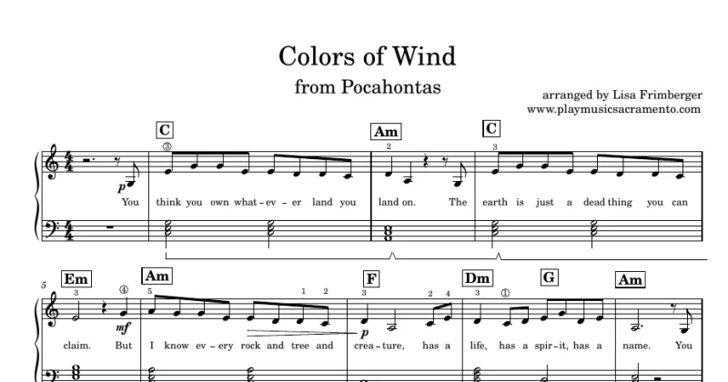 Colors of Wind - Alan Menken