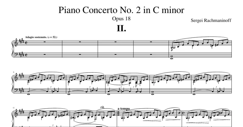 Piano Concerto No.2, Op.18 - Sergei Rachmaninoff