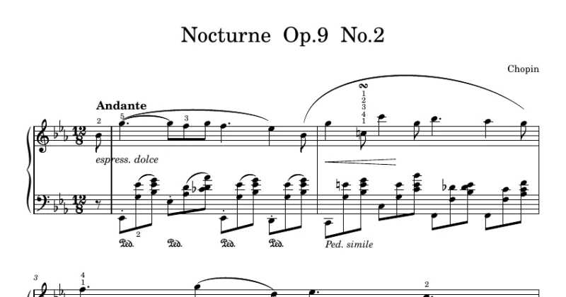 Chopin - Nocturne Op 9 No 2 (E Flat Major)