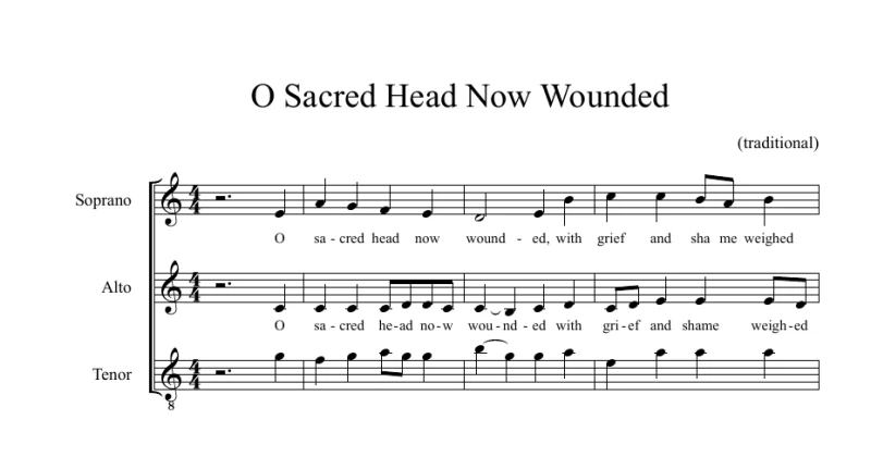 O Sacred Head Now Wounded