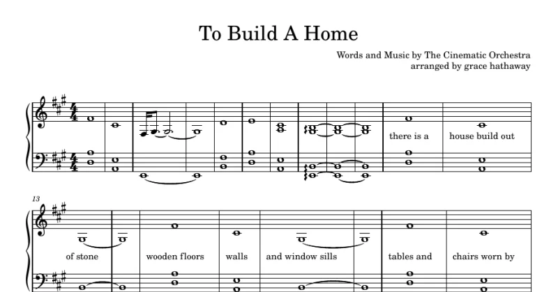 To Build A Home - The Cinematic Orchestra
