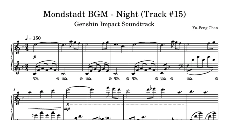Genshin Impact - Mondstadt Night