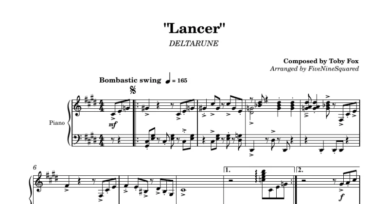 Lancer's Theme (Deltarune) - Toby Fox