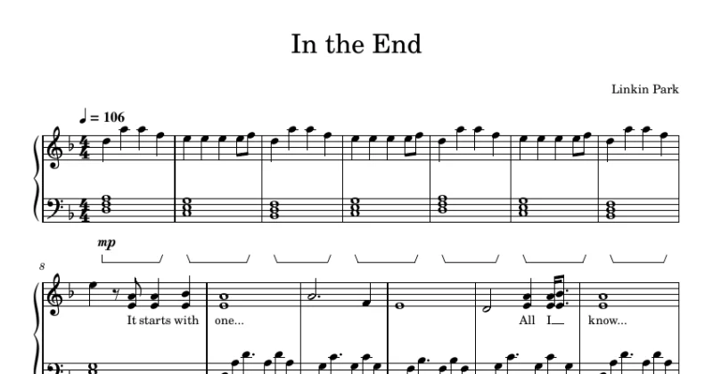 In the End - Linkin Park