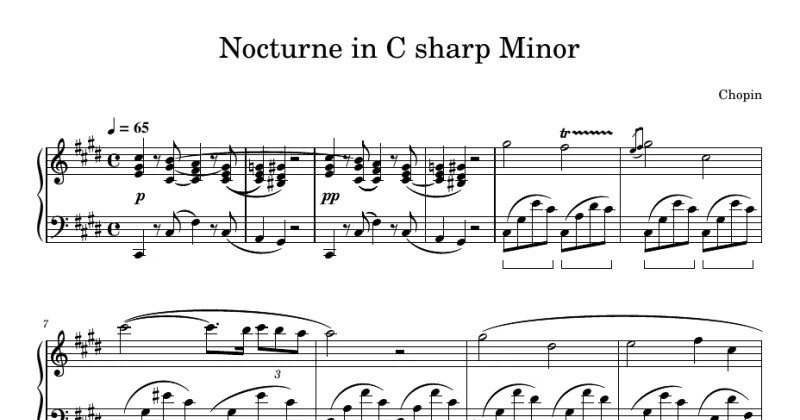 Chopin - Nocturne in C sharp minor
