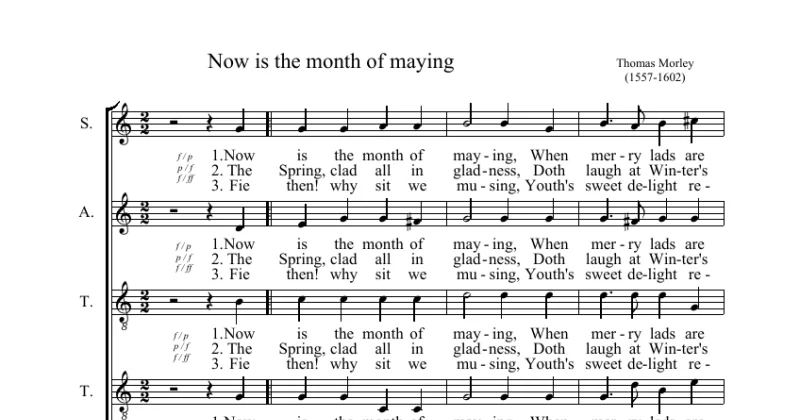now is the month of maying