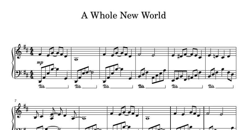 A Whole New World - Aladdin