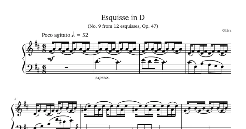 Esquisse in D