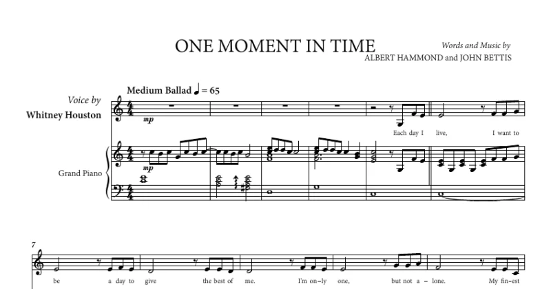 Whitney Houston - One Moment In Time