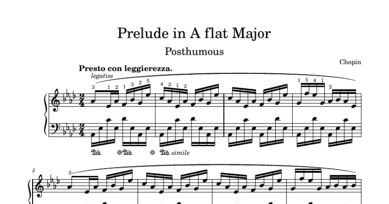 Prelude in A-Flat Major