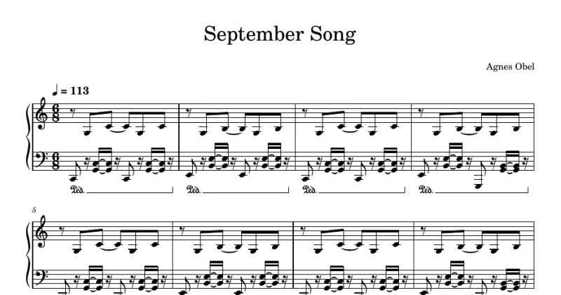 September Song - Agnes Obel