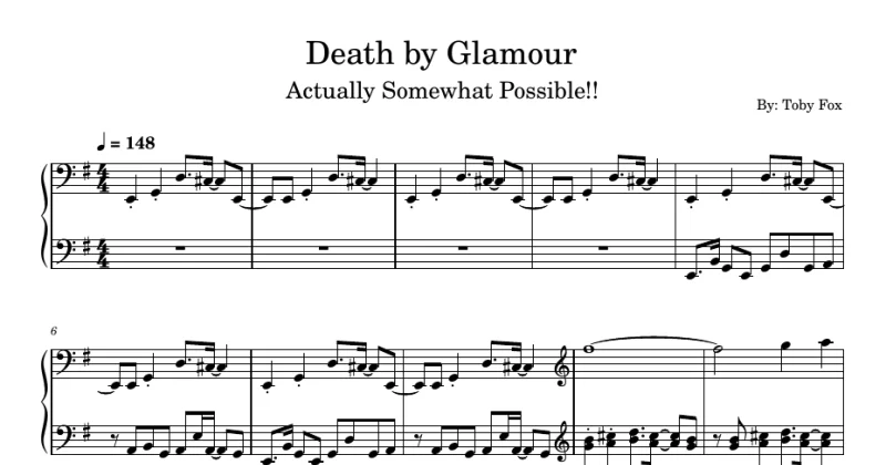 Death by Glamour - Toby Fox