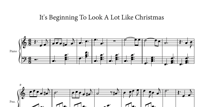 It's Beginning To Look A Lot Like Christmas
