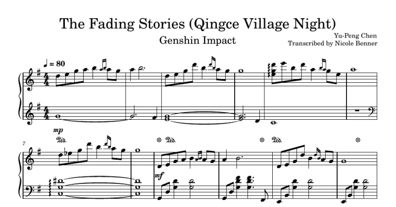 The Fading Stories (Qingce Village Night) - Genshin Impact