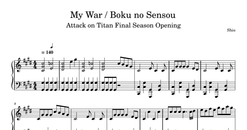 Attack On Titan Final Season Opening - My War