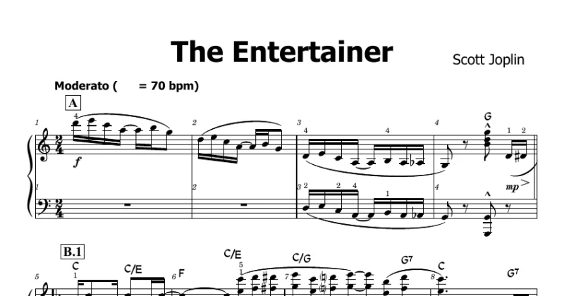 The Entertainer - Scott Joplin