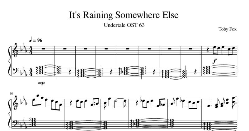 It's Raining Somewhere Else