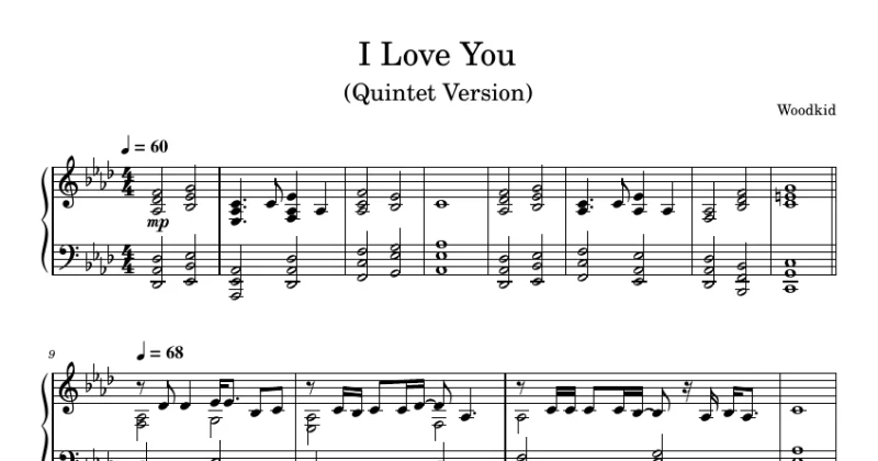 I Love You (Quintet Version) – Woodkid