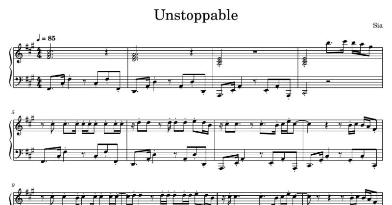 Unstoppable - Sia