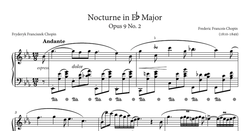 F. Chopin Nocturne Op.9 No.2 in E Flat Major