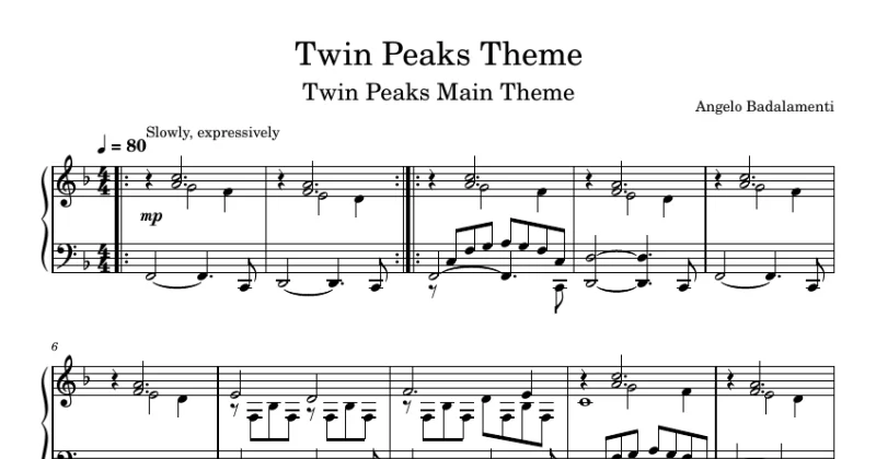 Twin Peaks Theme - Angelo Badalamenti