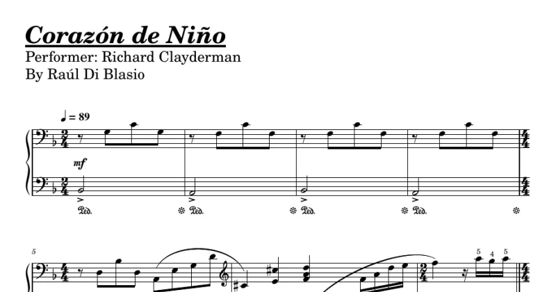 Corazón de Niño (Richard Clayderman)