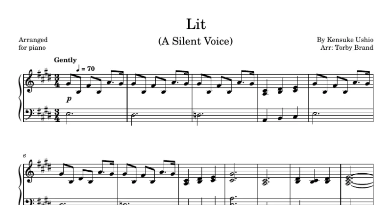 Lit  (Koe no Katachi / A Silent Voice)