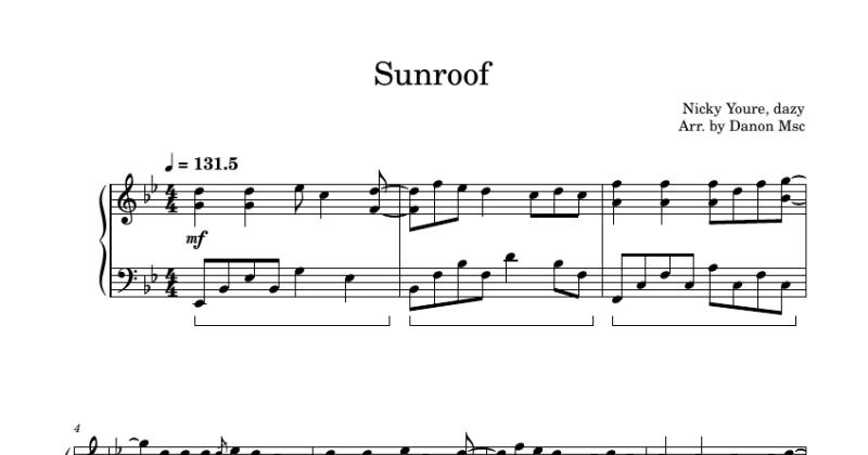 Sunroof - Nicky Youre, dazy