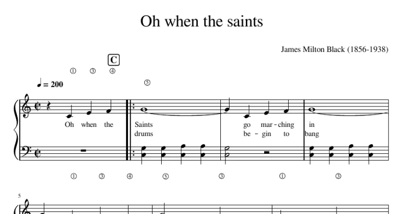 When the Saints Go Marching In