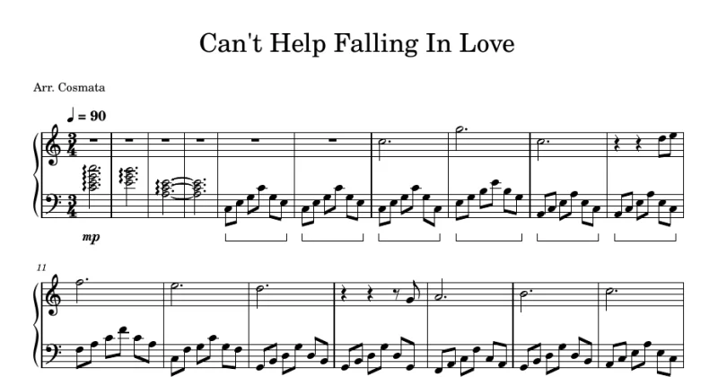 Can't Help Falling In Love - Elvis Presley