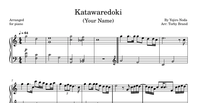 Katawaredoki (Your Name) - RADWIMPS