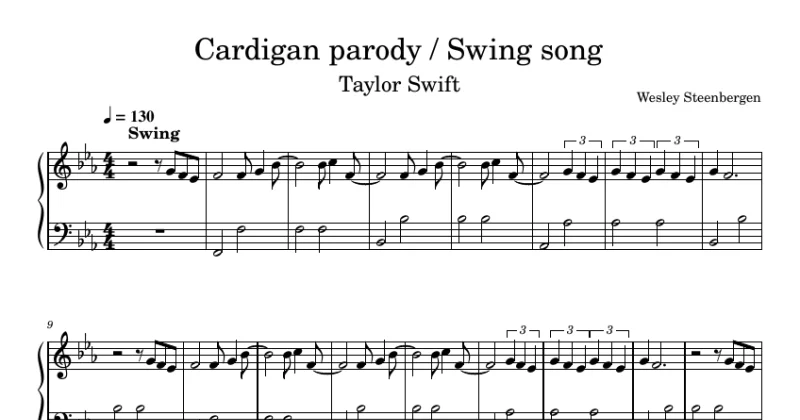 Cardigan Parody - Taylor Swift