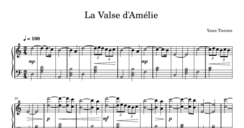 La Valse d'Amélie - Yann Tiersen