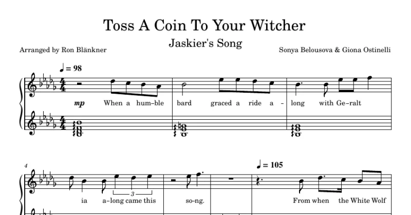 Toss a Coin to your Witcher (Jaskier song)